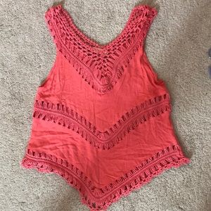 Cute Coral Lacie Beach Cover up - Altar’d State